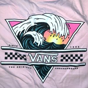 Vans Graphic T-Shirt | Pink | Short Sleeve | XXL